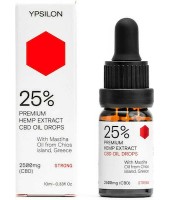 Ypsilon 2500mg 25% Premium Hemp Extract Cbd Oil Drops Strong 10ml